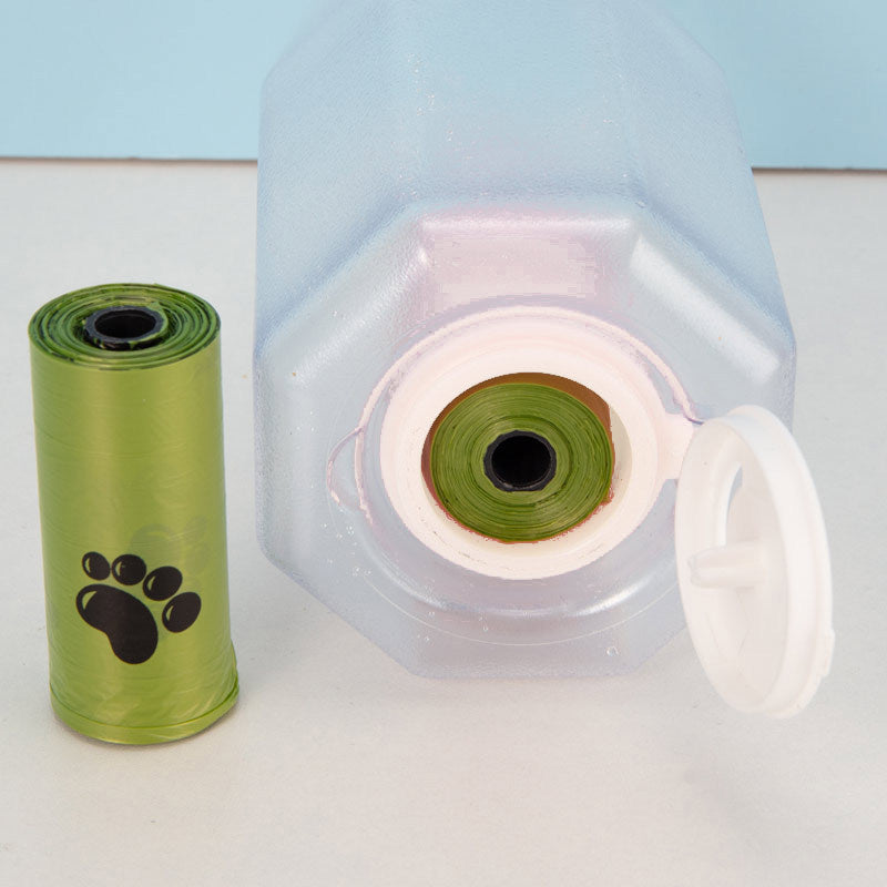 Borraccia 3 in 1 per Cani e Gatti – Acqua, Cibo e Sacchetti Igienici